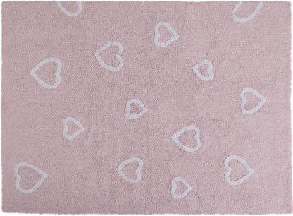 Lorena Canals Hearts Rug - Pink (4' x 5' 3") - C-COR-1