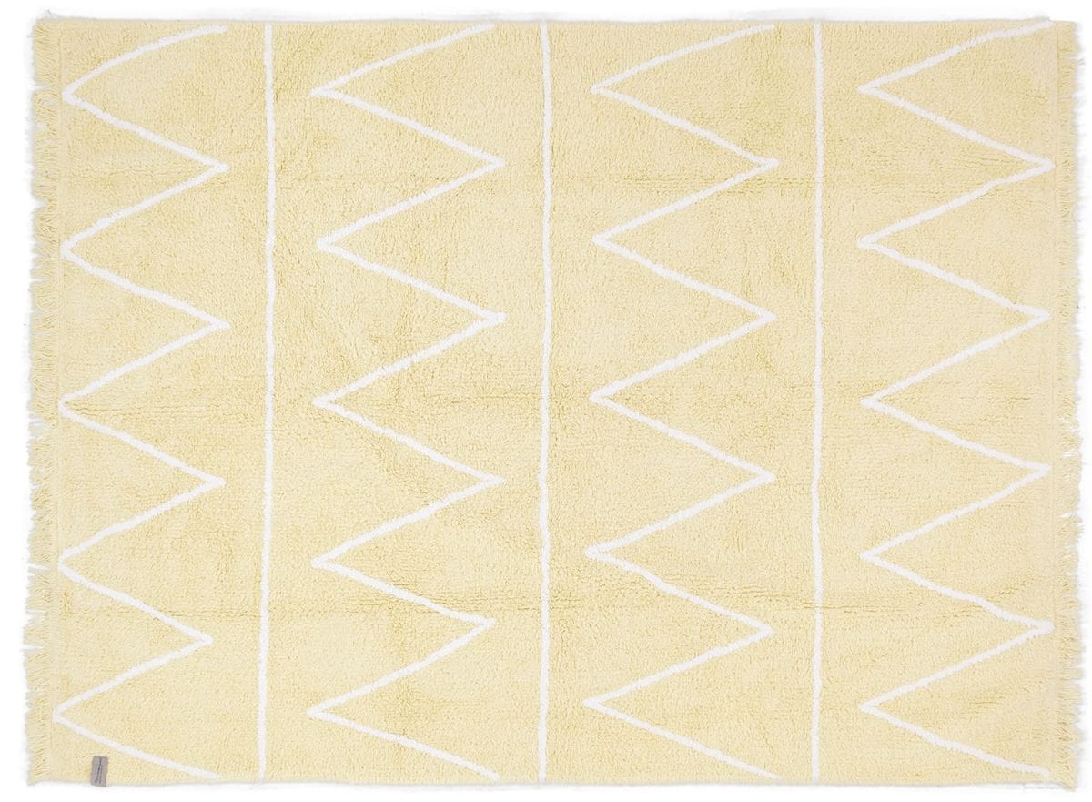 Lorena Canals Hippy Rug - Yellow (4' x 5' 3") - C-HY-Y
