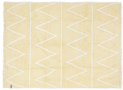 Lorena Canals Hippy Rug - Yellow (4' x 5' 3") - C-HY-Y