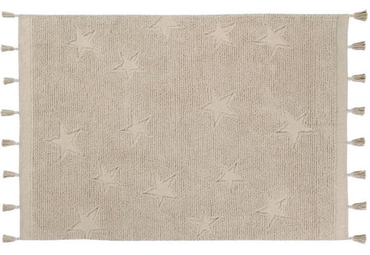 Lorena Canals Hippy Stars Rug - Natural (4'x 5'9")
