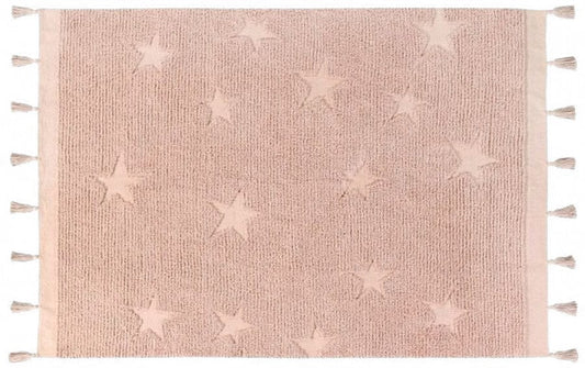 Lorena Canals Hippy Stars Rug - Vintage Nude (4'x 5'9") - C-HI-ST-VINTNU