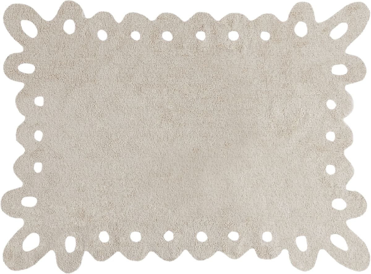 Lorena Canals Lace Rug - Beige (4' x 5' 3") - C-00008