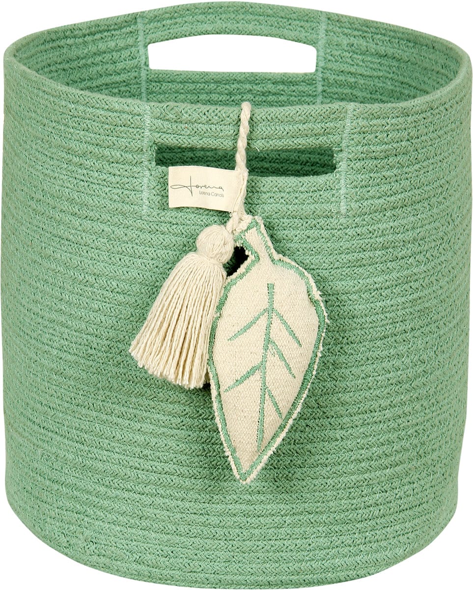 Lorena Canals Leaf Basket - Green - BSK-LEAF-GR