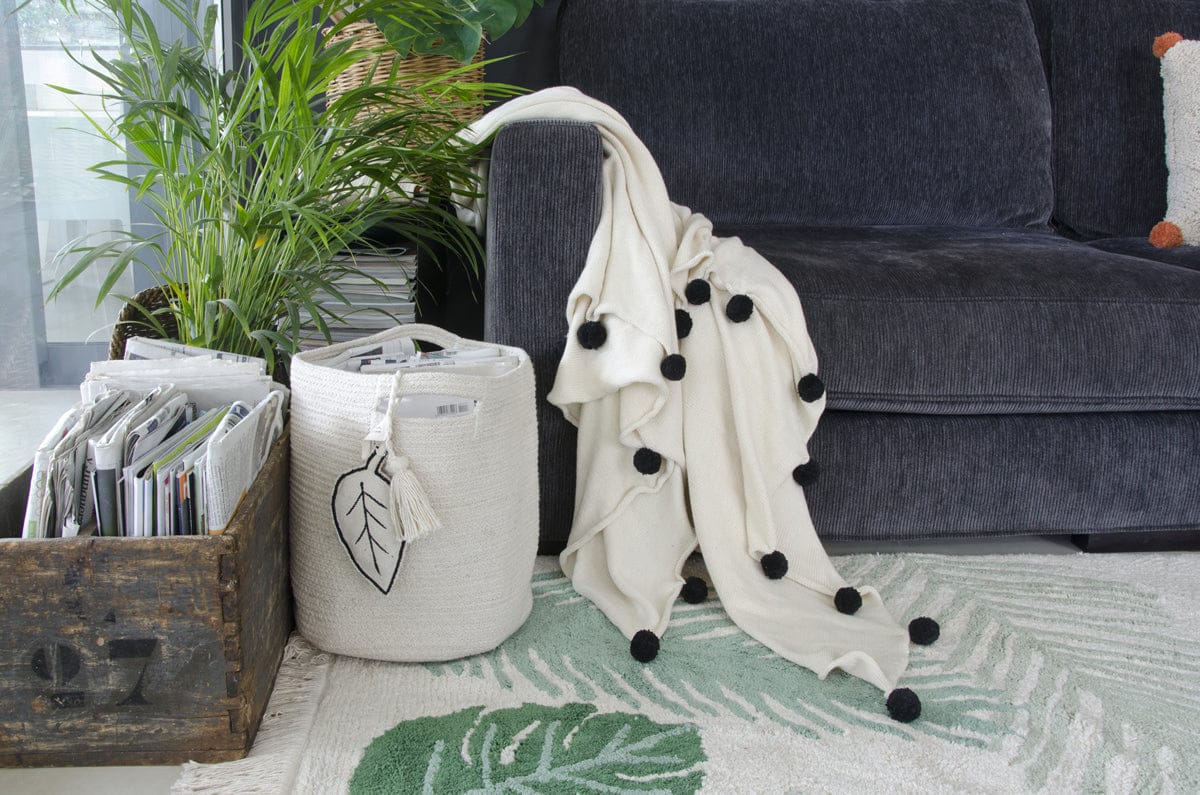Lorena Canals Leaf Basket - Natural - BSK-LEAF-NAT