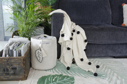 Lorena Canals Leaf Basket - Natural - BSK-LEAF-NAT