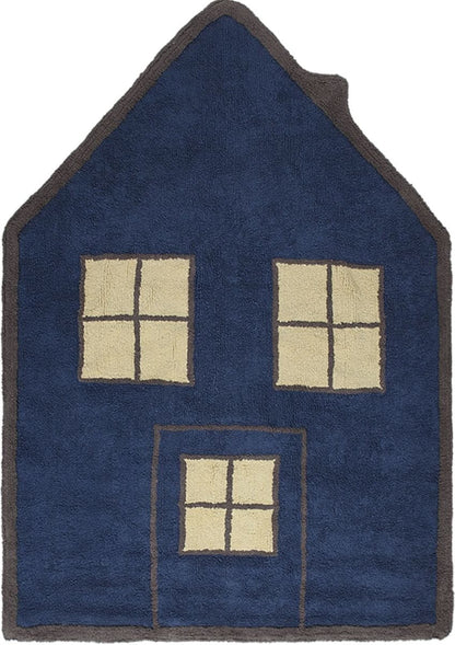 Lorena Canals Little House Silhouette Rug - Night (4' x 5' 3") - C-CASITA-NIGHT