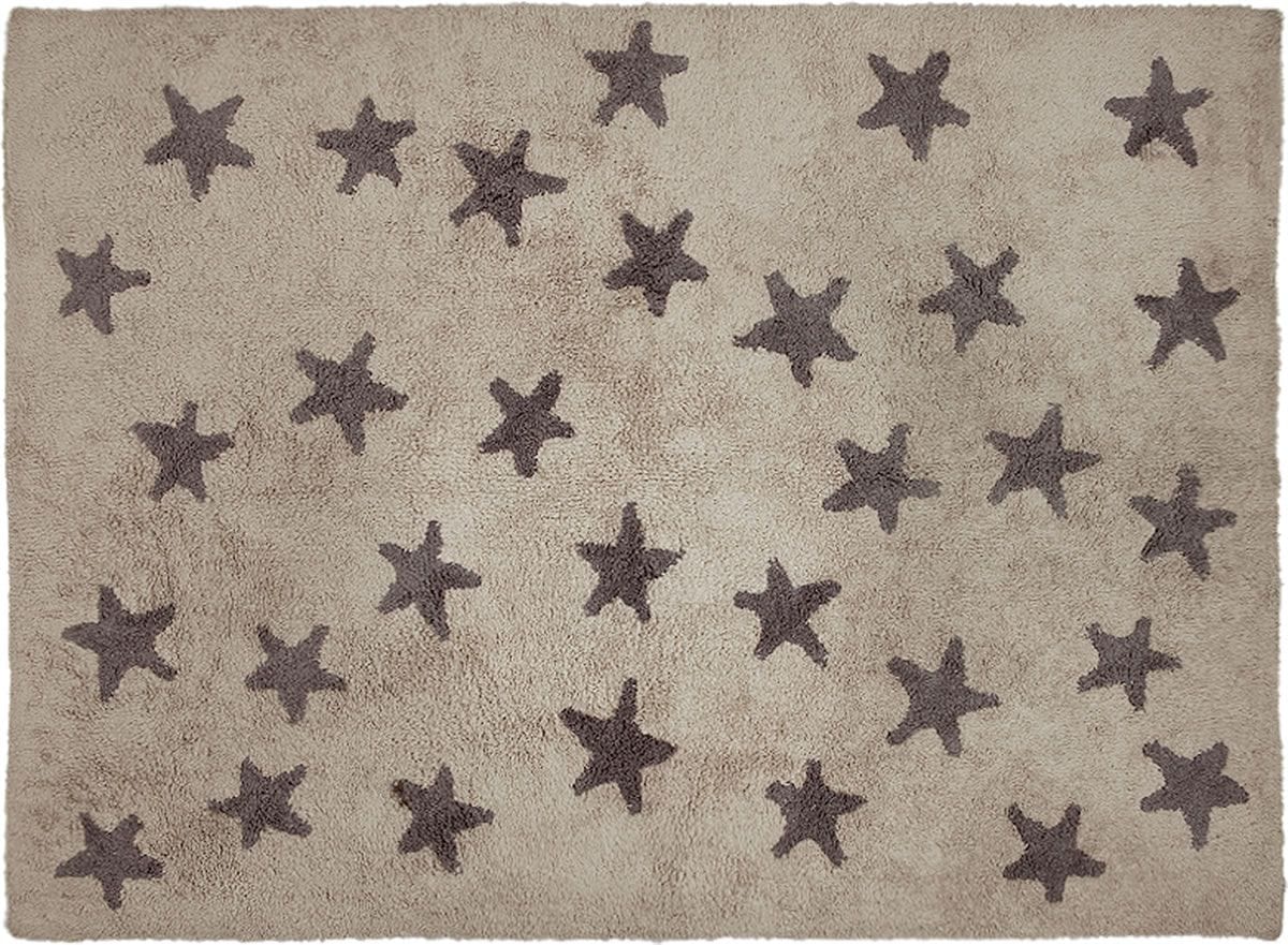 Lorena Canals Messy Stars Rug - Dark Grey (4' x 5' 3") - C-L-SG