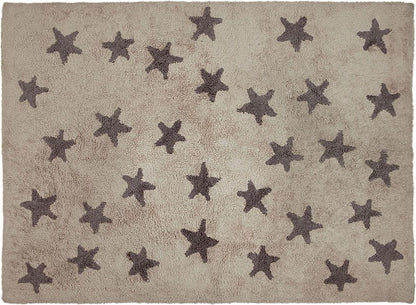 Lorena Canals Messy Stars Rug - Dark Grey (4' x 5' 3") - C-L-SG
