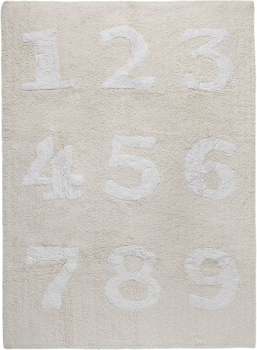 Lorena Canals Numbers Rug - Beige (4' x 5' 3") - C-00018