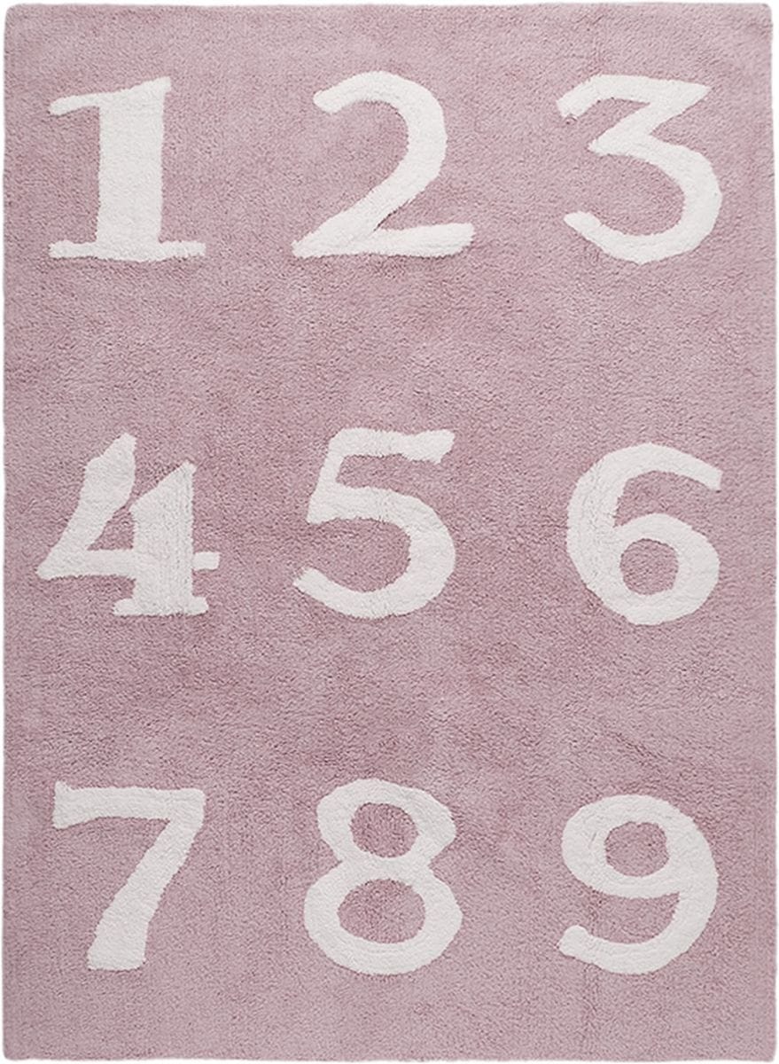 Lorena Canals Numbers Rug - Pink (4' x 5' 3") - C-00011