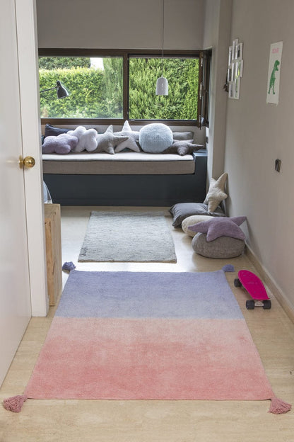 Lorena Canals Ombre Rug - Coral Pink/Lavender (4' x 5' 3") - C-DE-PL