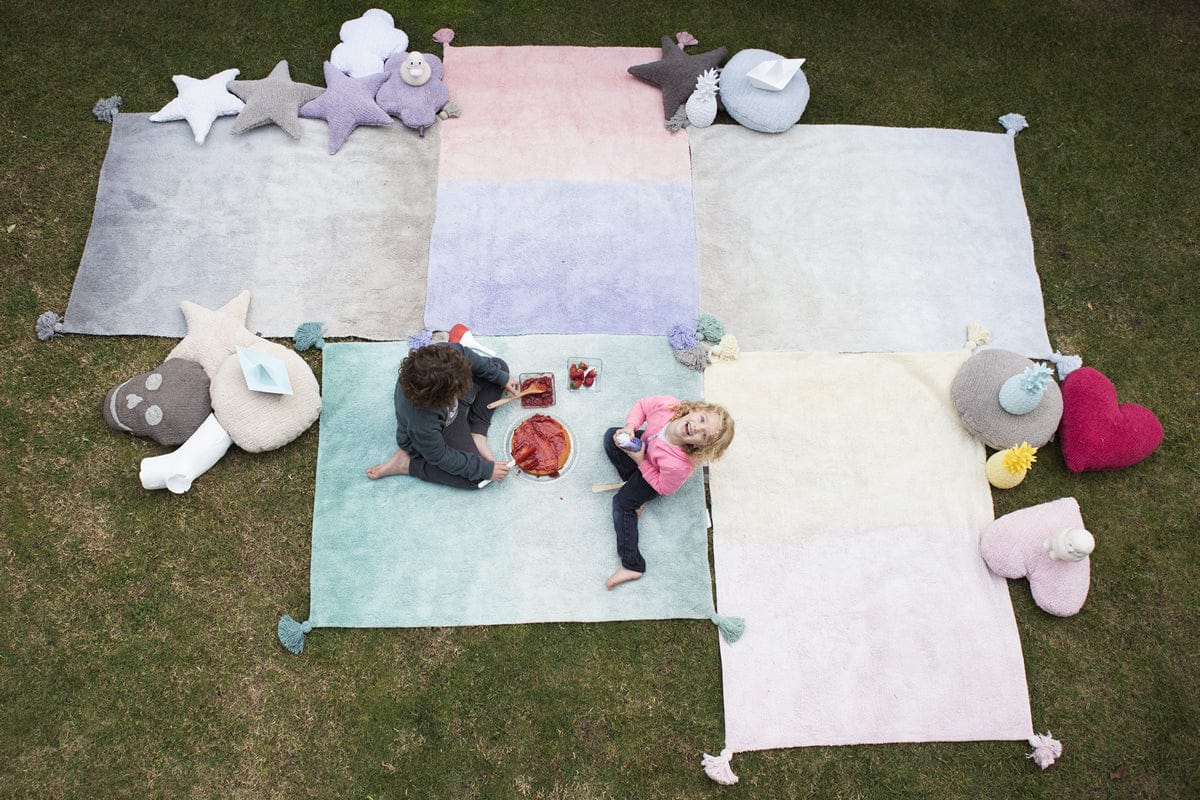 Lorena Canals Ombre Rug - Coral Pink/Lavender (4' x 5' 3") - C-DE-PL