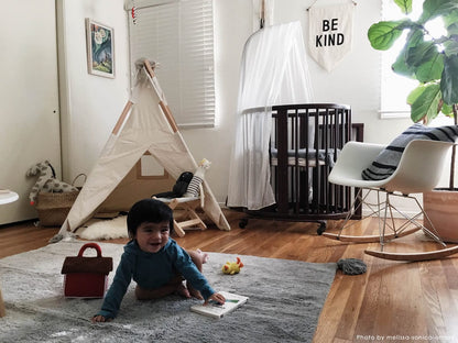 Lorena Canals Ombre Rug - Dark Grey (4' x 5' 3") - C-DE-GREY