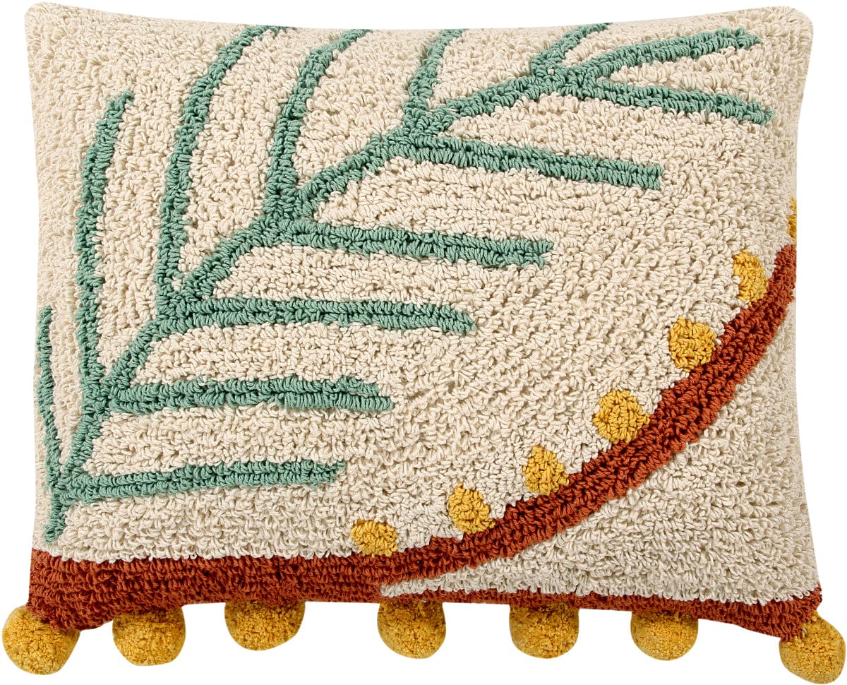 Lorena Canals Palm Cushion (1' 3'' x 1' 7'')
