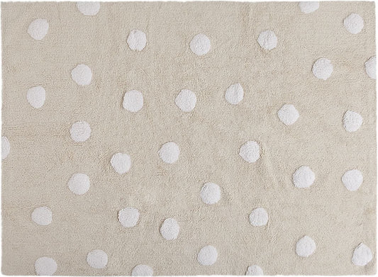 Lorena Canals Polka Dots Rug - Beige (4' x 5' 3") - C-00088