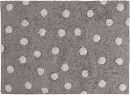 Lorena Canals Polka Dots Rug - Grey (4' x 5' 3") - C-00005
