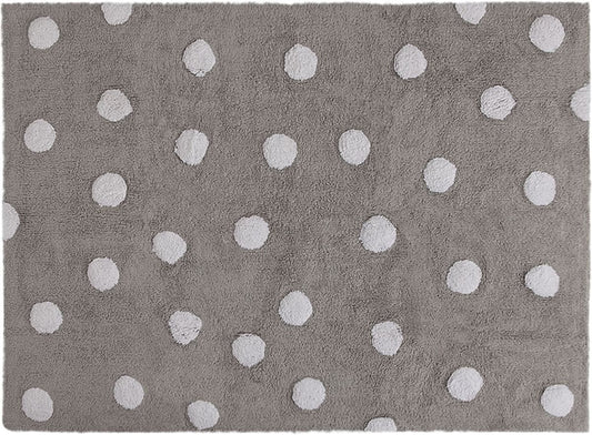 Lorena Canals Polka Dots Rug - Grey (4' x 5' 3") - C-00005