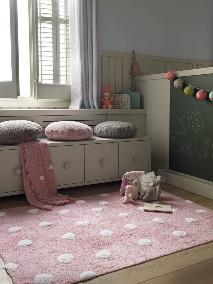 Lorena Canals Polka Dots Rug - Pink (4' x 5' 3") - C-00081