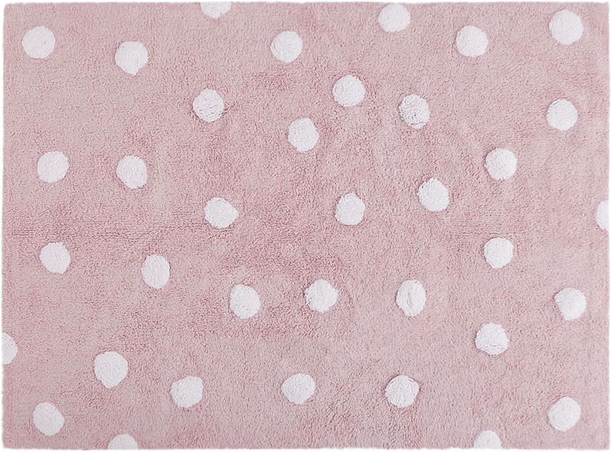 Lorena Canals Polka Dots Rug - Pink (4' x 5' 3") - C-00081