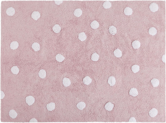 Lorena Canals Polka Dots Rug - Pink (4' x 5' 3") - C-00081