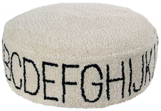 Lorena Canals Pouffe - ABC Natural Black - P-ABC-NBK