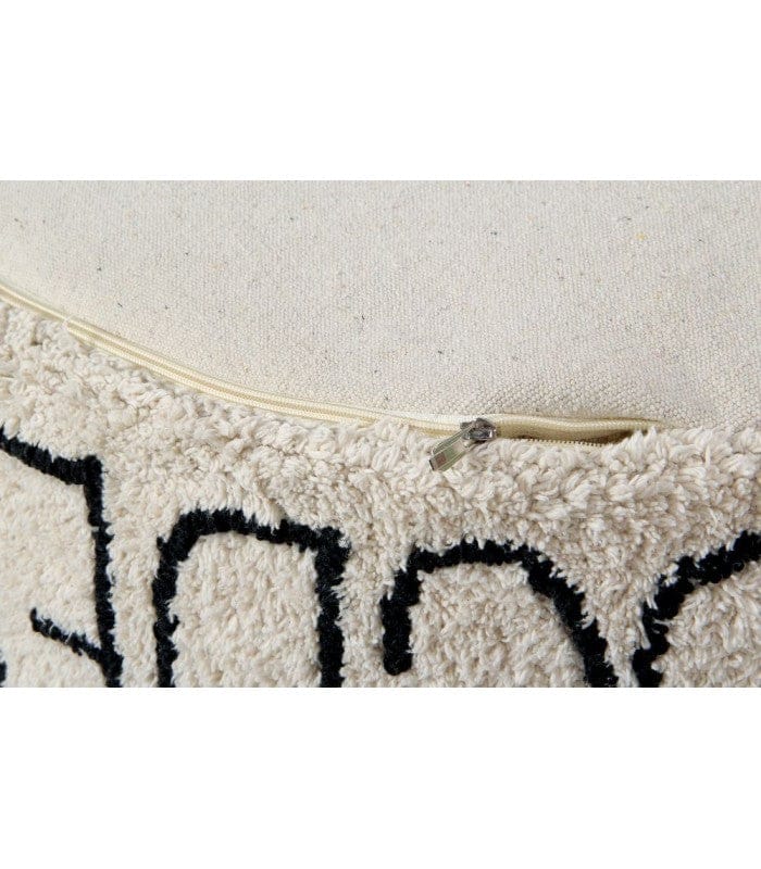 Lorena Canals Pouffe - ABC Natural Black - P-ABC-NBK