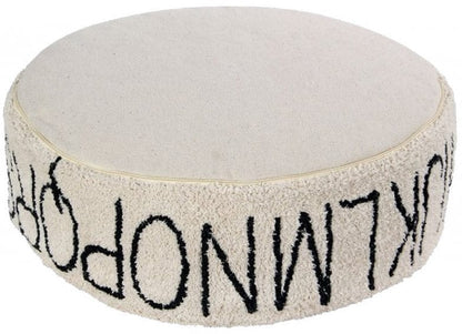 Lorena Canals Pouffe - ABC Natural Black - P-ABC-NBK