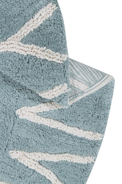 Lorena Canals Round Rug - ABC - Vintage Blue/Natural (5') - C-ABC-VBN