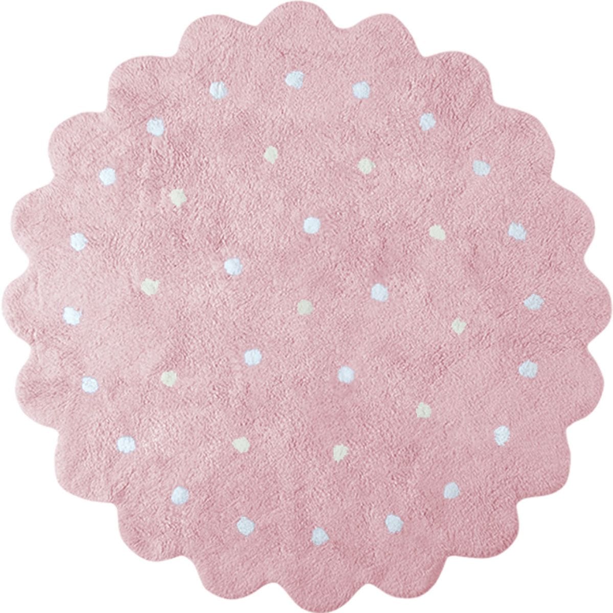 Lorena Canals Round Rug - Little Biscuit - Pink (4' 8") - C-13301