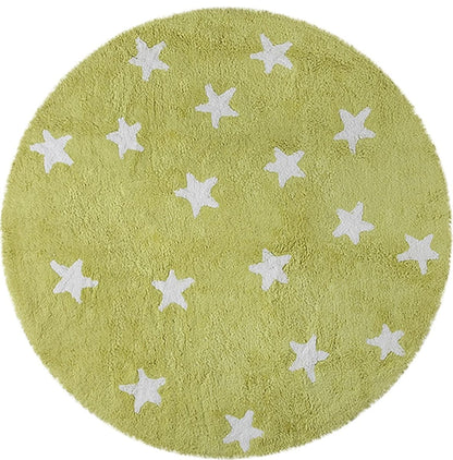 Lorena Canals Round Rug - Sky - Pistachio (4' 8") - C-10006