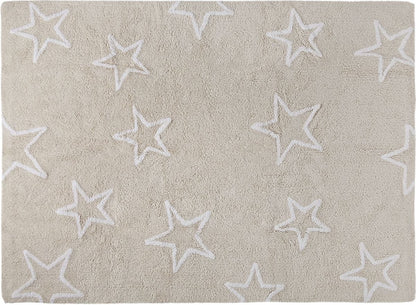 Lorena Canals Silhouette Stars Rug - Beige (4' x 5' 3") - C-44408
