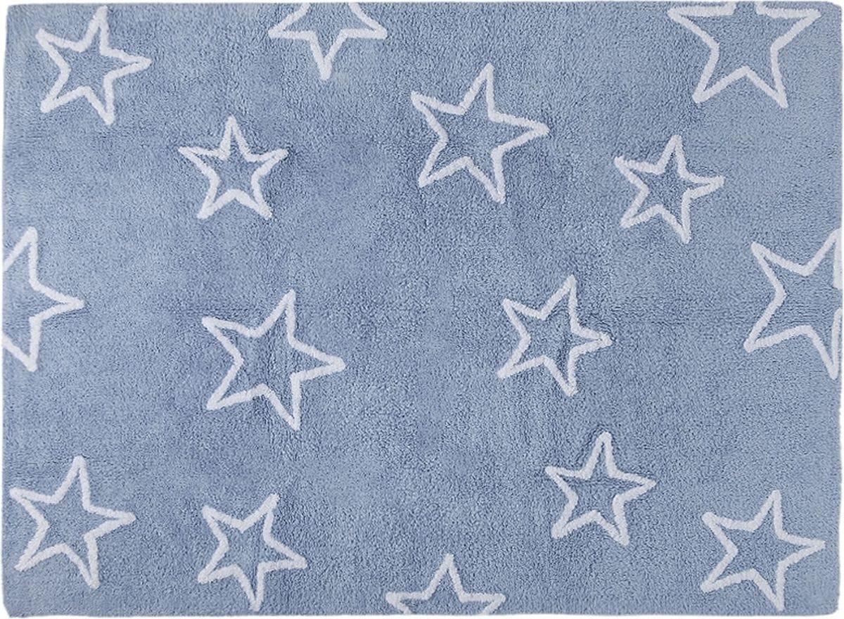 Lorena Canals Silhouette Stars Rug - Blue (4' x 5' 3") - C-44402