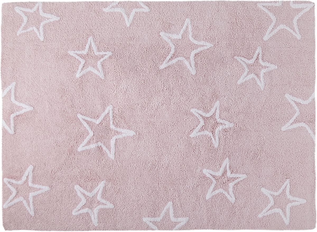 Lorena Canals Silhouette Stars Rug - Pink (4' x 5' 3") - C-44401