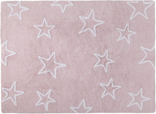 Lorena Canals Silhouette Stars Rug - Pink (4' x 5' 3") - C-44401