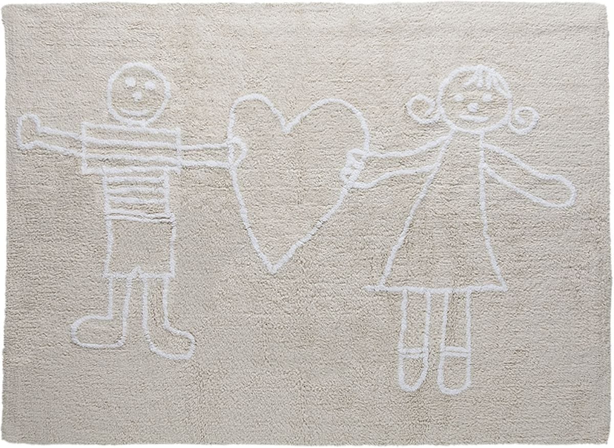 Lorena Canals Solidary Rug - Beige (4' x 5' 3") - C-SOL-C