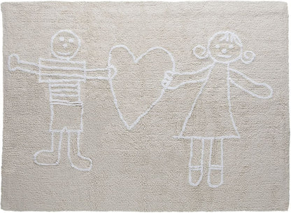 Lorena Canals Solidary Rug - Beige (4' x 5' 3") - C-SOL-C