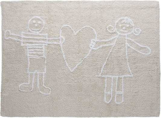 Lorena Canals Solidary Rug - Beige (4' x 5' 3") - C-SOL-C