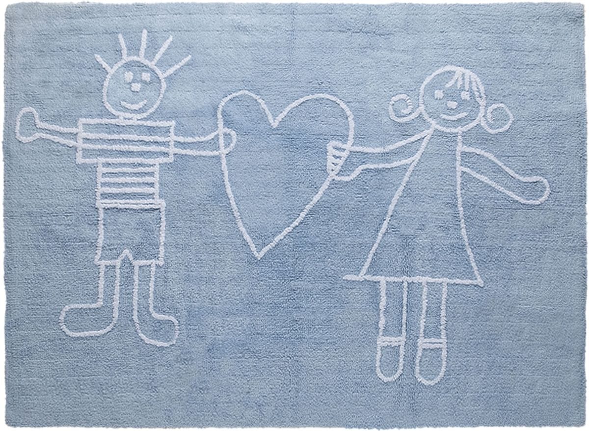 Lorena Canals Solidary Rug - Blue (4' x 5' 3") - C-SOL-A