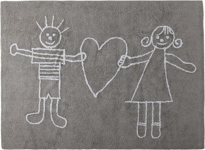 Lorena Canals Solidary Rug - Grey (4' x 5' 3") - C-SOL-G