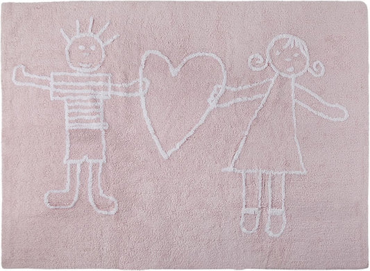 Lorena Canals Solidary Rug - Pink (4' x 5' 3") - C-SOL-R