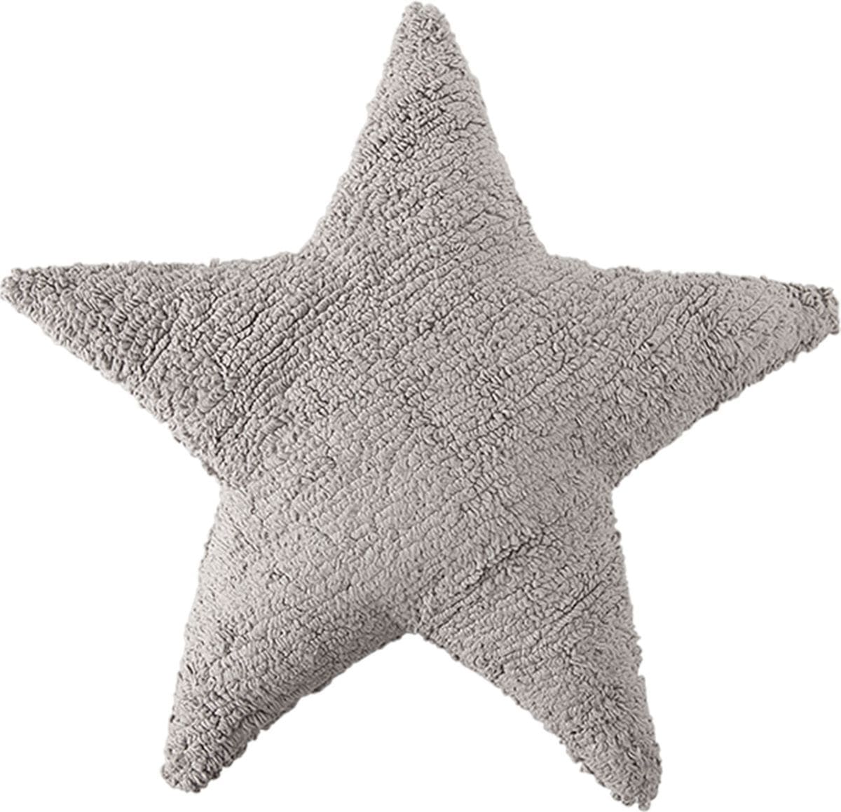 Lorena Canals Star Cushion - Light Grey (1'9" x 1'9") - SC-ST-LGR