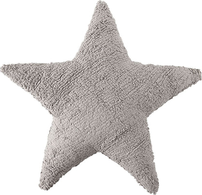 Lorena Canals Star Cushion - Light Grey (1'9" x 1'9") - SC-ST-LGR