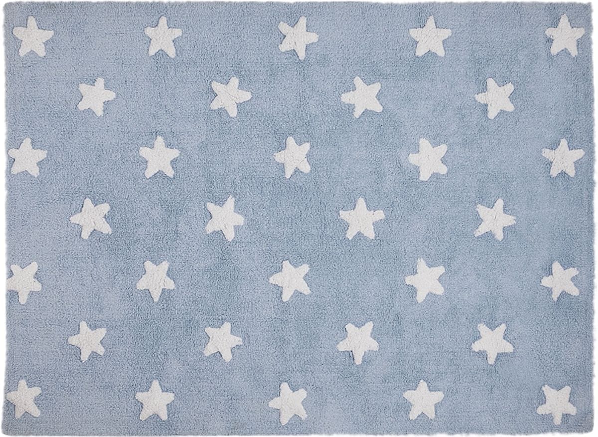 Lorena Canals Stars Rug - Blue (4' x 5' 3") - C-A-SW