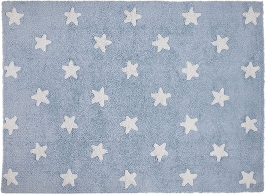 Lorena Canals Stars Rug - Blue (4' x 5' 3") - C-A-SW