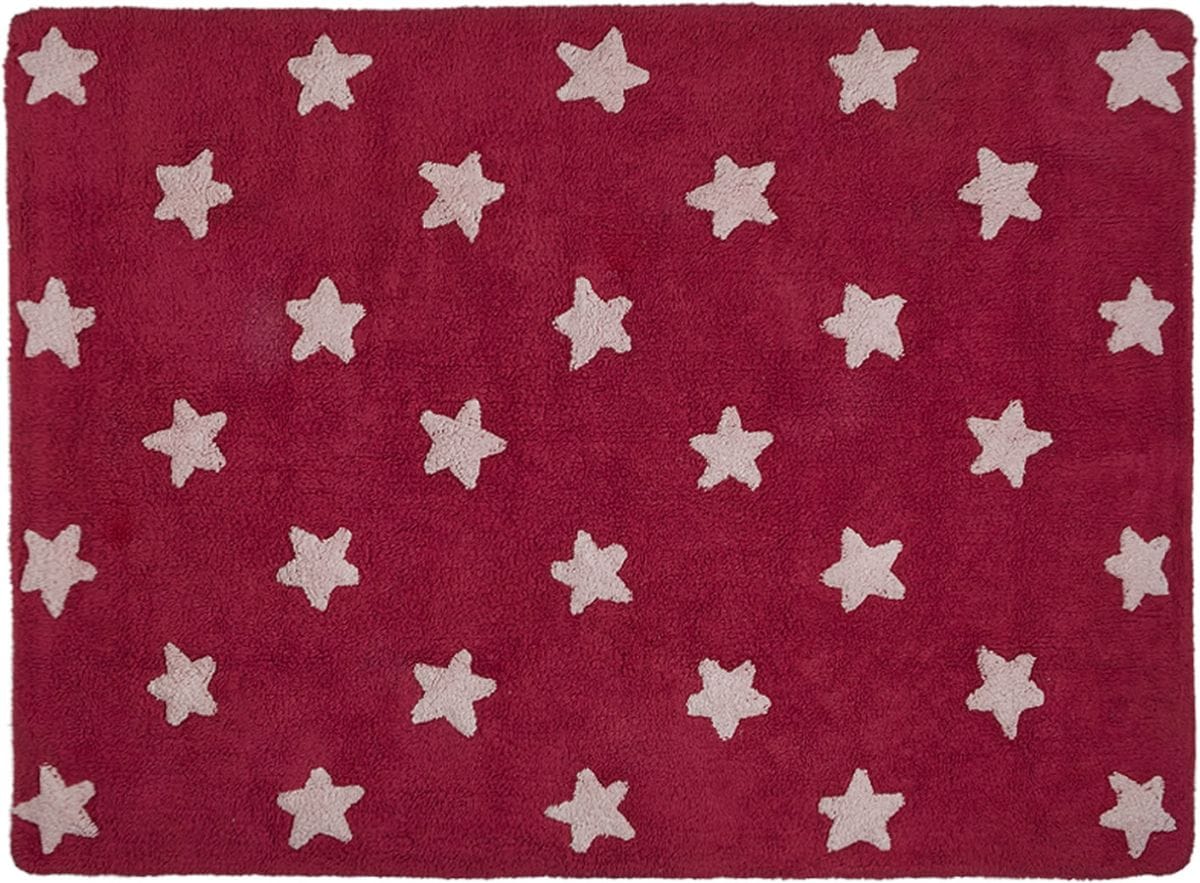 Lorena Canals Stars Rug - Fuchsia (4' x 5' 3") - C-F-SW