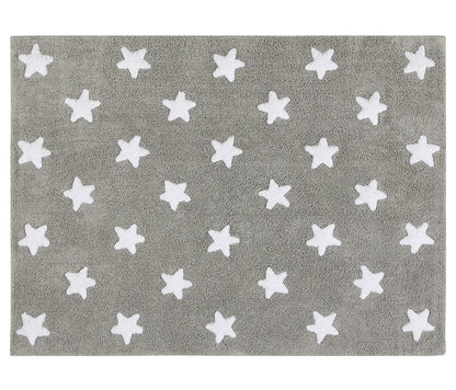 Lorena Canals Stars Rug - Grey (4' x 5' 3") - C-G-SW