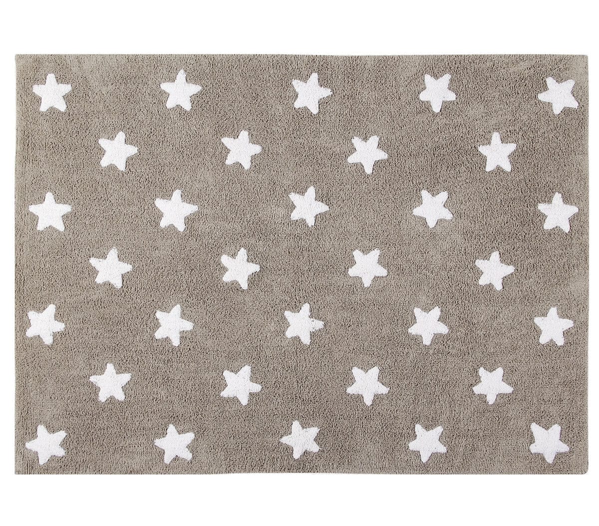 Lorena Canals Stars Rug - Linen/White (4' x 5' 3") - C-L-SW