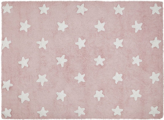 Lorena Canals Stars Rug - Pink (4' x 5' 3") - C-R-SW