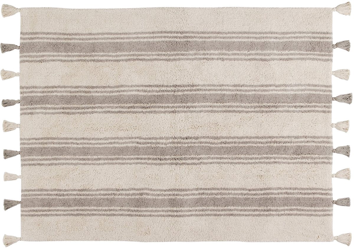 Lorena Canals Stripes Rug - Glacier Grey (4' x 5' 3") - C-ST-GLACIER
