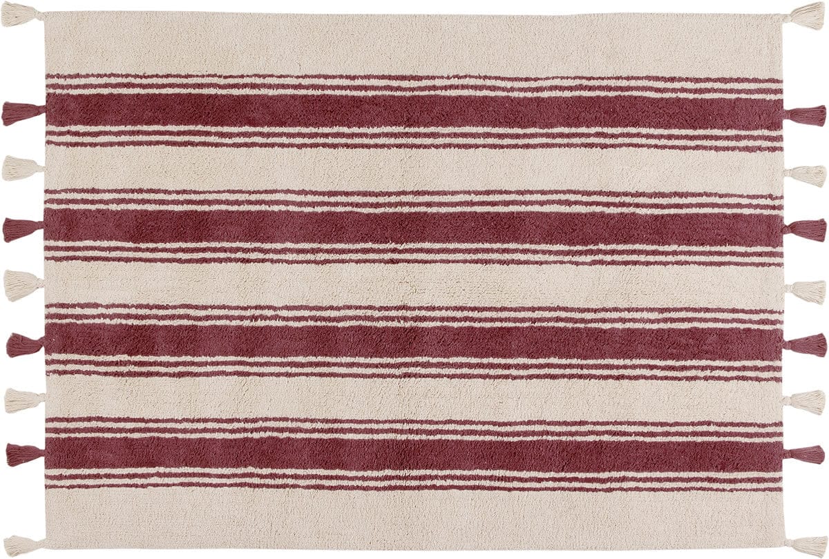 Lorena Canals Stripes Rug - Marsala (4' x 5' 3") - C-ST-MARSALA